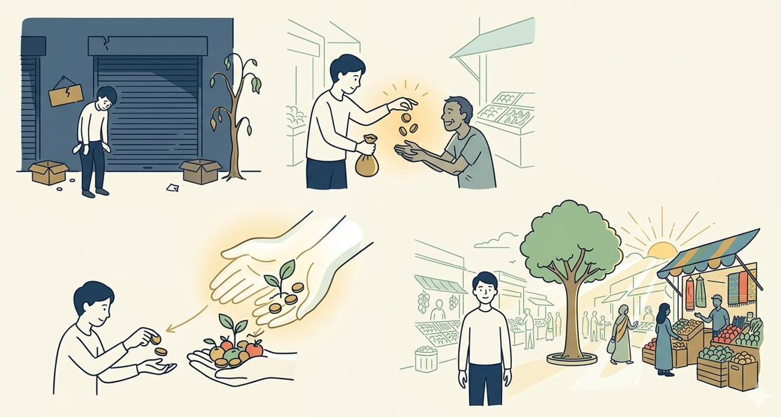 Berdagang dengan Tuhan: Kisah Nyata Pengusaha Bangkrut yang Bangkit Kembali Lewat Sedekah